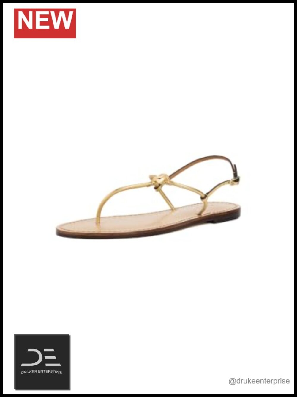 Women's Flat Gladiator Sandals Slingback Leather Open Toe Buckle